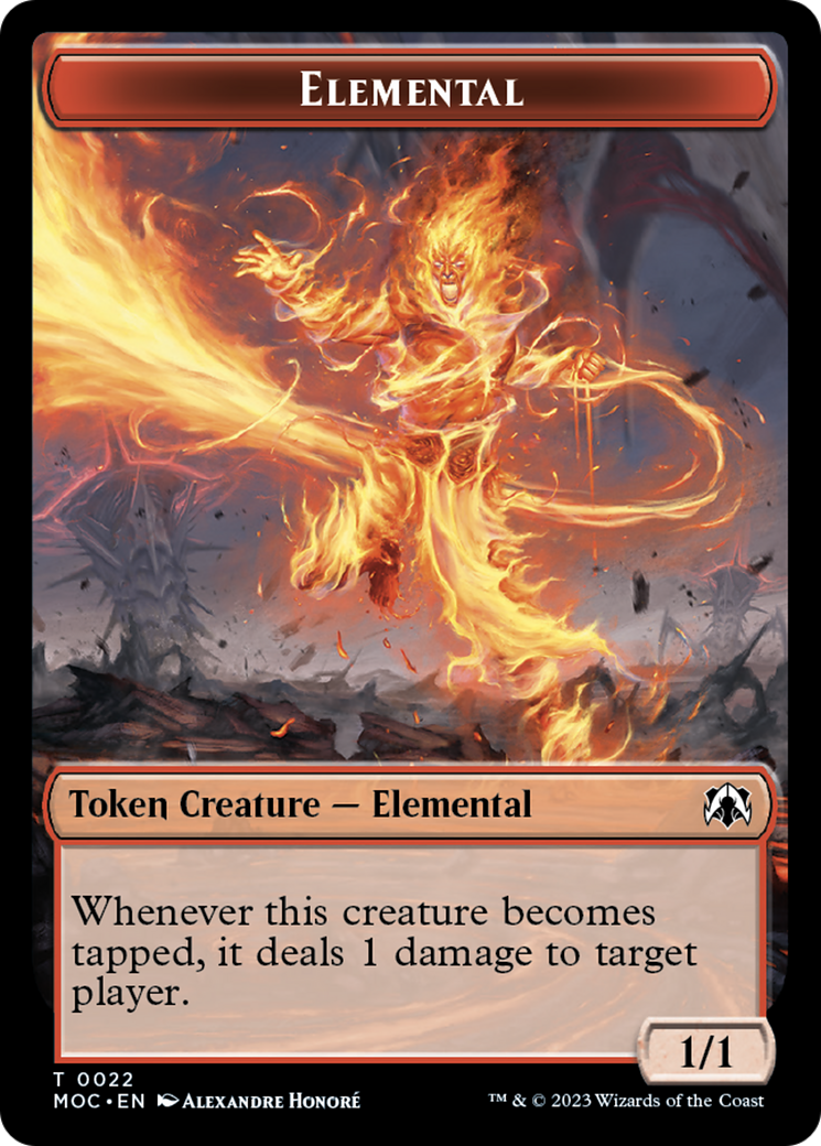 Elemental (22) // Elemental (9) Double-Sided Token [March of the Machine Commander Tokens] - Magic: The Gathering - Card Brawlers | Quebec | Canada |