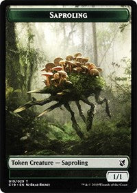 Saproling // Morph Double-Sided Token [Commander 2019 Tokens] - Magic: The Gathering - Card Brawlers | Quebec | Canada |