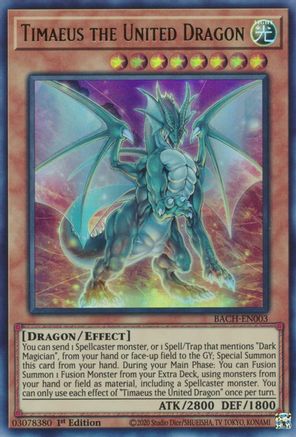 Timaeus the United Dragon [BACH-EN003] Ultra Rare - Yu-Gi-Oh! - Card Brawlers | Quebec | Canada |