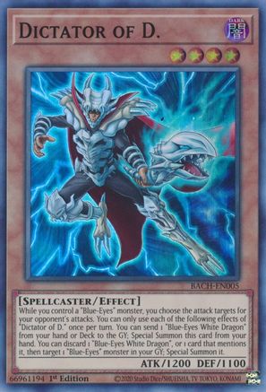 Dictator of D. [BACH-EN005] Super Rare - Yu-Gi-Oh! - Card Brawlers | Quebec | Canada |