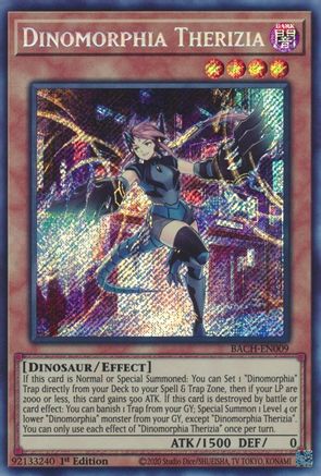 Dinomorphia Therizia [BACH-EN009] Secret Rare - Yu-Gi-Oh! - Card Brawlers | Quebec | Canada |