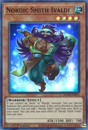Nordic Smith Ivaldi [BACH-EN012] Super Rare - Yu-Gi-Oh! - Card Brawlers | Quebec | Canada |