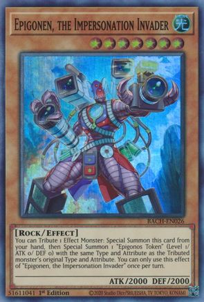 Epigonen, the Impersonation Invader [BACH-EN026] Super Rare - Yu-Gi-Oh! - Card Brawlers | Quebec | Canada |