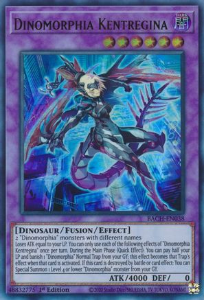 Dinomorphia Kentregina [BACH-EN038] Ultra Rare - Yu-Gi-Oh! - Card Brawlers | Quebec | Canada |