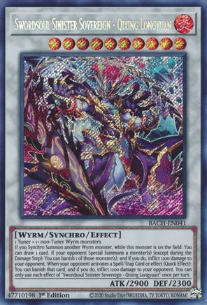Swordsoul Sinister Sovereign - Qixing Longyuan [BACH-EN041] Secret Rare - Yu-Gi-Oh! - Card Brawlers | Quebec | Canada |