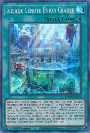Icejade Cenote Enion Cradle [BACH-EN052] Super Rare - Yu-Gi-Oh! - Card Brawlers | Quebec | Canada |