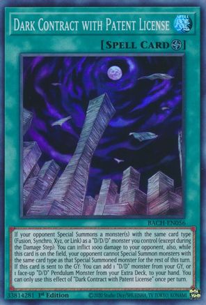 Dark Contract with Patent License [BACH-EN056] Super Rare - Yu-Gi-Oh! - Card Brawlers | Quebec | Canada |