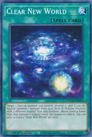 Clear New World [BACH-EN062] Common - Yu-Gi-Oh! - Card Brawlers | Quebec | Canada |