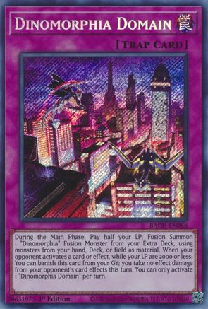Dinomorphia Domain [BACH-EN068] Secret Rare - Yu-Gi-Oh! - Card Brawlers | Quebec | Canada |