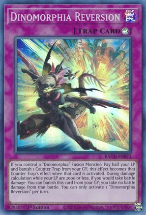 Dinomorphia Reversion [BACH-EN073] Super Rare - Yu-Gi-Oh! - Card Brawlers | Quebec | Canada |