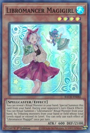 Libromancer Magigirl [BACH-EN086] Super Rare - Yu-Gi-Oh! - Card Brawlers | Quebec | Canada |