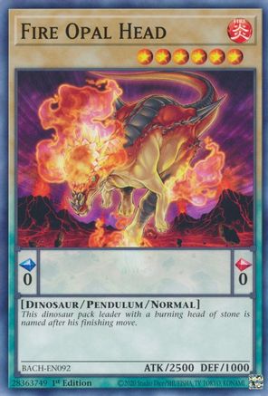 Fire Opal Head [BACH-EN092] Common - Yu-Gi-Oh! - Card Brawlers | Quebec | Canada |