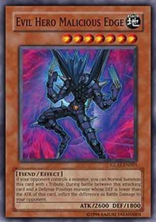 Evil Hero Malicious Edge [GLAS-EN003] Super Rare - Yu-Gi-Oh! - Card Brawlers | Quebec | Canada |