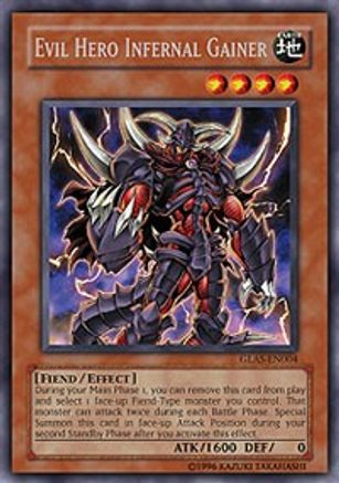 Evil Hero Infernal Gainer [GLAS-EN004] Rare - Yu-Gi-Oh! - Card Brawlers | Quebec | Canada |