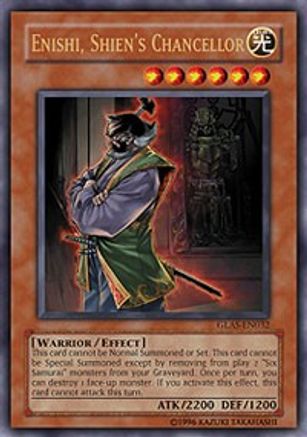 Enishi, Shien's Chancellor [GLAS-EN032] Ultra Rare - Yu-Gi-Oh! - Card Brawlers | Quebec | Canada |