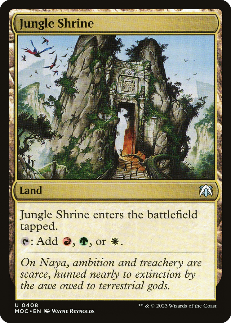 Jungle Shrine [March of the Machine Commander] - Magic: The Gathering - Card Brawlers | Quebec | Canada |