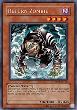 Return Zombie [PP01-EN006] Secret Rare - Yu-Gi-Oh! - Card Brawlers | Quebec | Canada |