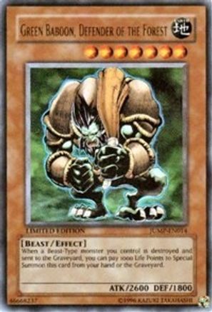 Green Baboon, Defender of the Forest [JUMP-EN014] Ultra Rare - Yu-Gi-Oh! - Card Brawlers | Quebec | Canada |