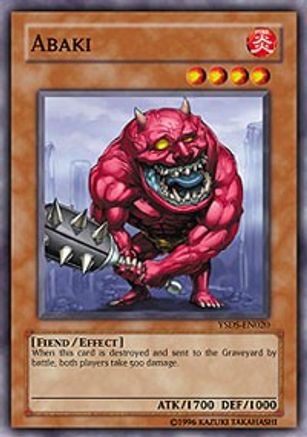 Abaki [YSDS-EN020] Common - Yu-Gi-Oh! - Card Brawlers | Quebec | Canada |