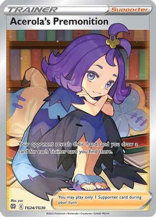 Acerola's Premonition (TG24/TG30) [Sword & Shield: Brilliant Stars] - Pokémon - Card Brawlers | Quebec | Canada |