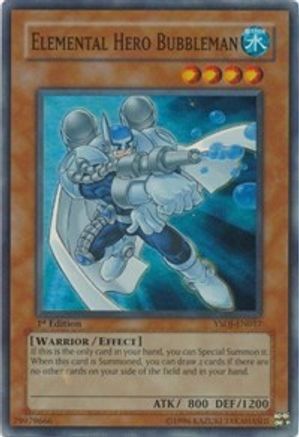 Elemental HERO Bubbleman [YSDJ-EN017] Super Rare - Yu-Gi-Oh! - Card Brawlers | Quebec | Canada |