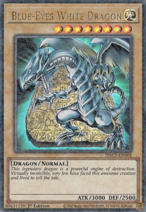 Blue-Eyes White Dragon (Duel Terminal) [HAC1-EN001] Parallel Rare