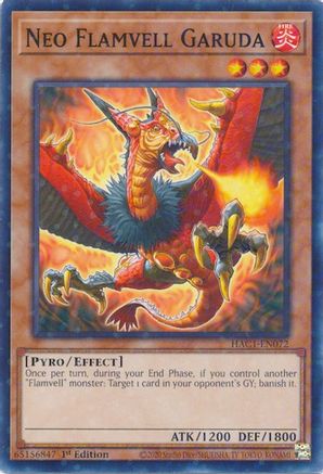 Neo Flamvell Garuda (Duel Terminal) [HAC1-EN072] Parallel Rare - Yu-Gi-Oh! - Card Brawlers | Quebec | Canada |