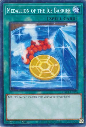 Medallion of the Ice Barrier (Duel Terminal) [HAC1-EN055] Parallel Rare - Yu-Gi-Oh! - Card Brawlers | Quebec | Canada |