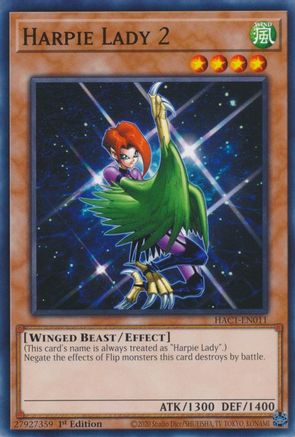 Harpie Lady 2 [HAC1-EN011] Common - Yu-Gi-Oh! - Card Brawlers | Quebec | Canada |