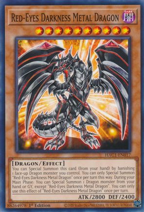 Red-Eyes Darkness Metal Dragon [HAC1-EN017] Common - Yu-Gi-Oh! - Card Brawlers | Quebec | Canada |