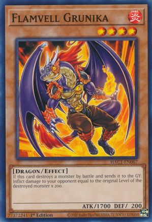 Flamvell Grunika [HAC1-EN067] Common - Yu-Gi-Oh! - Card Brawlers | Quebec | Canada |