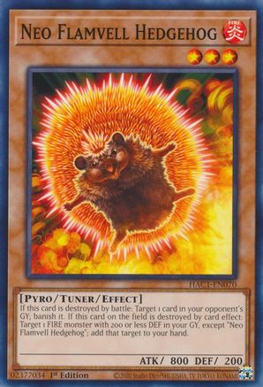 Neo Flamvell Hedgehog [HAC1-EN070] Common - Yu-Gi-Oh! - Card Brawlers | Quebec | Canada |