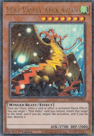 Mist Valley Apex Avian (Duel Terminal) [HAC1-EN062] Parallel Rare - Yu-Gi-Oh! - Card Brawlers | Quebec | Canada |