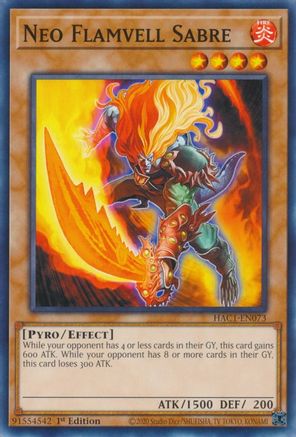 Neo Flamvell Sabre [HAC1-EN073] Common - Yu-Gi-Oh! - Card Brawlers | Quebec | Canada |