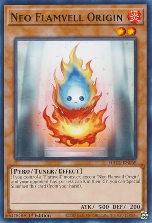 Neo Flamvell Origin [HAC1-EN069] Common - Yu-Gi-Oh! - Card Brawlers | Quebec | Canada |