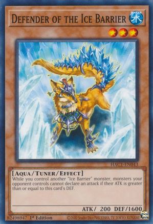 Defender of the Ice Barrier [HAC1-EN043] Common - Yu-Gi-Oh! - Card Brawlers | Quebec | Canada |