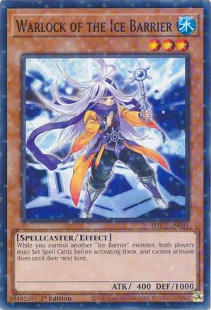 Warlock of the Ice Barrier (Duel Terminal) [HAC1-EN044] Parallel Rare - Yu-Gi-Oh! - Card Brawlers | Quebec | Canada |