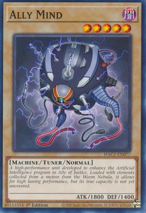Ally Mind [HAC1-EN077] Common - Yu-Gi-Oh! - Card Brawlers | Quebec | Canada |