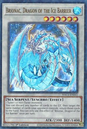 Brionac, Dragon of the Ice Barrier (Duel Terminal) [HAC1-EN051] Parallel Rare - Yu-Gi-Oh! - Card Brawlers | Quebec | Canada |