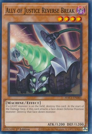 Ally of Justice Reverse Break [HAC1-EN085] Common - Yu-Gi-Oh! - Card Brawlers | Quebec | Canada |