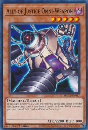 Ally of Justice Omni-Weapon [HAC1-EN087] Common - Yu-Gi-Oh! - Card Brawlers | Quebec | Canada |
