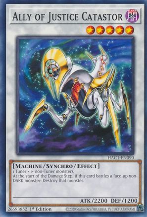 Ally of Justice Catastor [HAC1-EN090] Common - Yu-Gi-Oh! - Card Brawlers | Quebec | Canada |