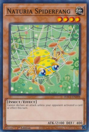 Naturia Spiderfang [HAC1-EN098] Common - Yu-Gi-Oh! - Card Brawlers | Quebec | Canada |