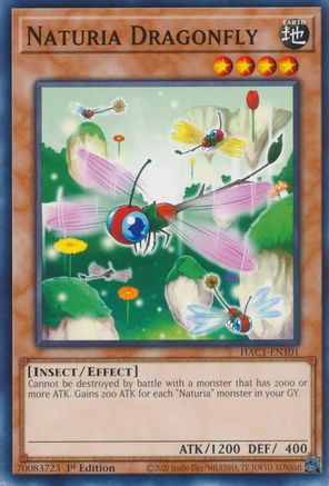 Naturia Dragonfly [HAC1-EN101] Common - Yu-Gi-Oh! - Card Brawlers | Quebec | Canada |