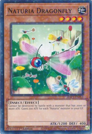 Naturia Dragonfly (Duel Terminal) [HAC1-EN101] Parallel Rare - Yu-Gi-Oh! - Card Brawlers | Quebec | Canada |