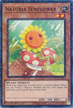 Naturia Sunflower (Duel Terminal) [HAC1-EN102] Parallel Rare - Yu-Gi-Oh! - Card Brawlers | Quebec | Canada |