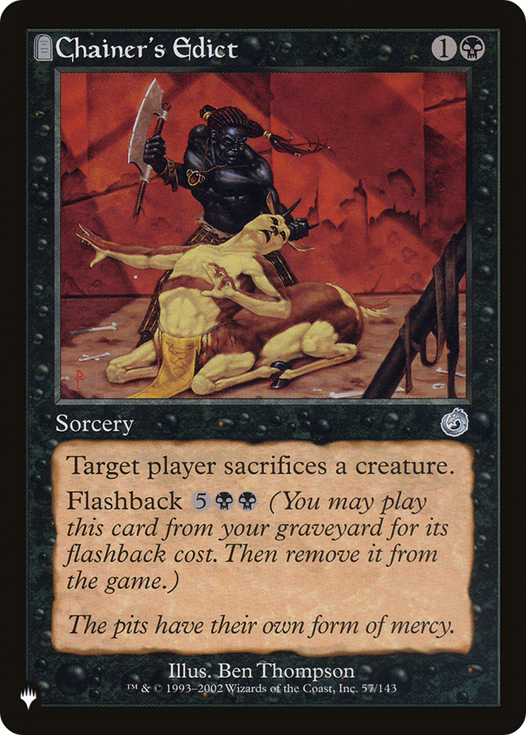 Chainer's Edict [The List] - Magic: The Gathering - Card Brawlers | Quebec | Canada |