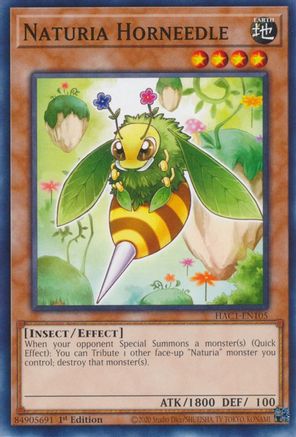 Naturia Horneedle [HAC1-EN105] Common - Yu-Gi-Oh! - Card Brawlers | Quebec | Canada |