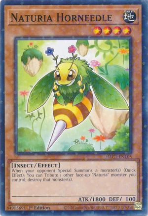Naturia Horneedle (Duel Terminal) [HAC1-EN105] Parallel Rare - Yu-Gi-Oh! - Card Brawlers | Quebec | Canada |