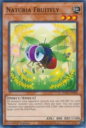 Naturia Fruitfly [HAC1-EN106] Common - Yu-Gi-Oh! - Card Brawlers | Quebec | Canada |